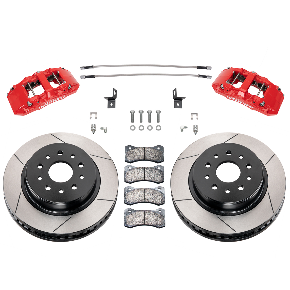 Wilwood AERO6 Front Truck Kit 14.25in Red 97-03 Ford F150 main image 1